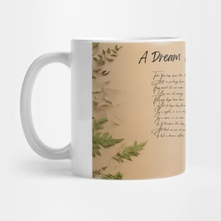 "A Dream Within A Dream" by Edgar Allan Poe Mug